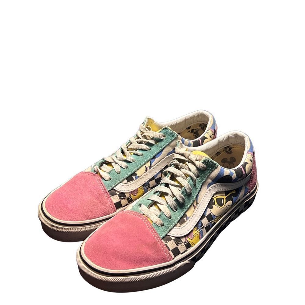 Limited Edition Vans + Disney Low Top Old Skool Checkered Sneakers Unisex